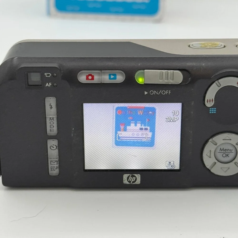 HP Photosmart M305 Digital Camera 3.2MP 3x Optical Zoom Silver L1846A Tested